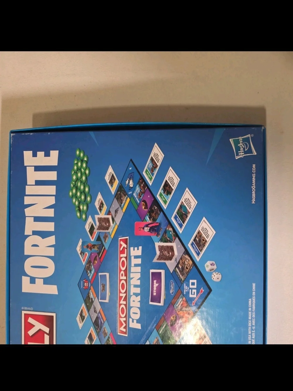 Hasbro Monopoly Fortnite Board Game - Blue, White, Red, Pink, Green